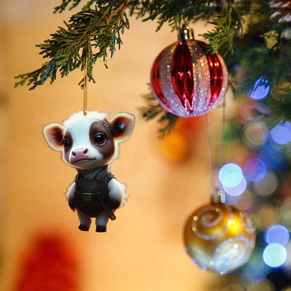 🎅 Christmas Hot Sale-🐮Cartoon Cow Decorative Ornament🐮